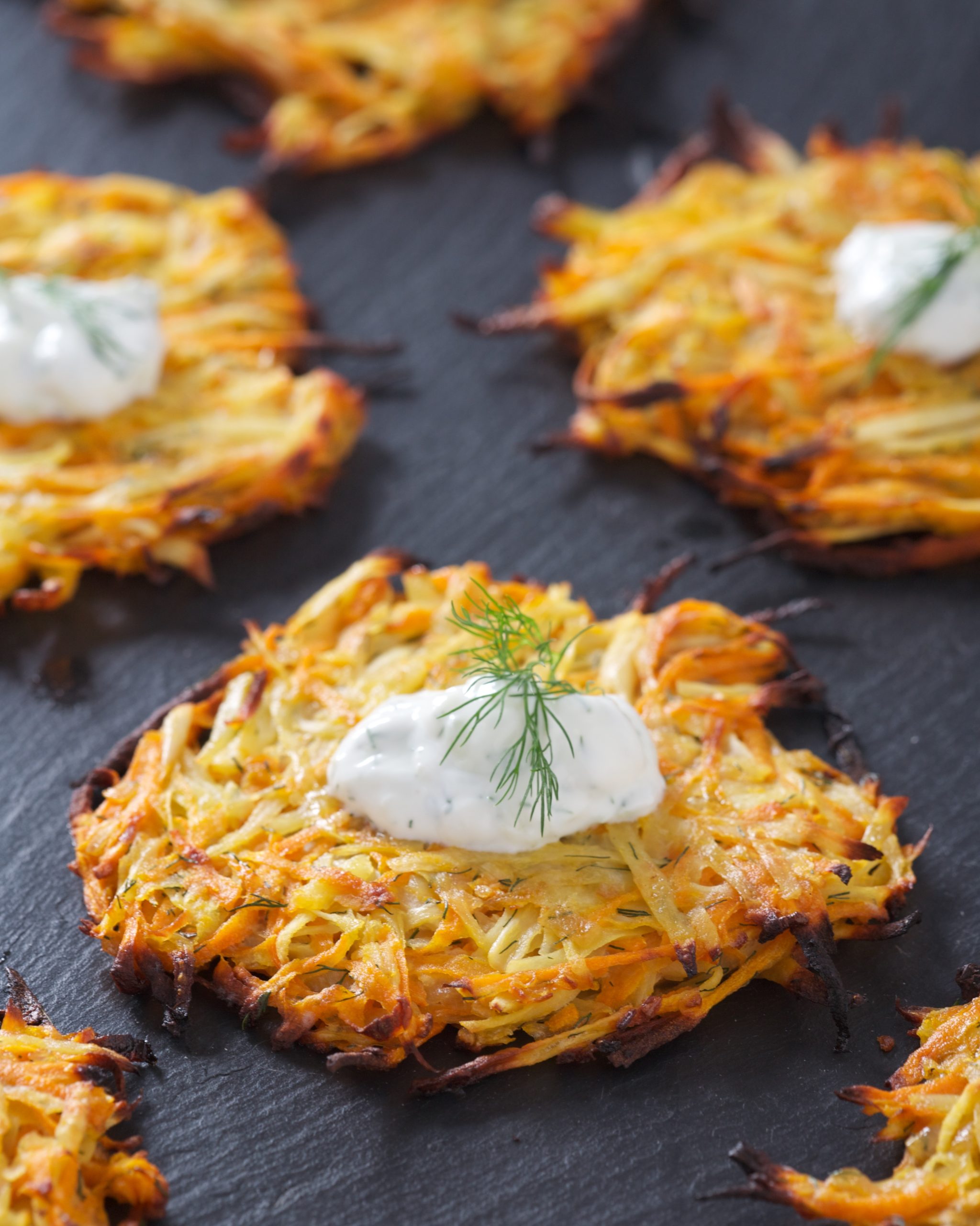 Three Root Vegetable Latkes Rose Reisman