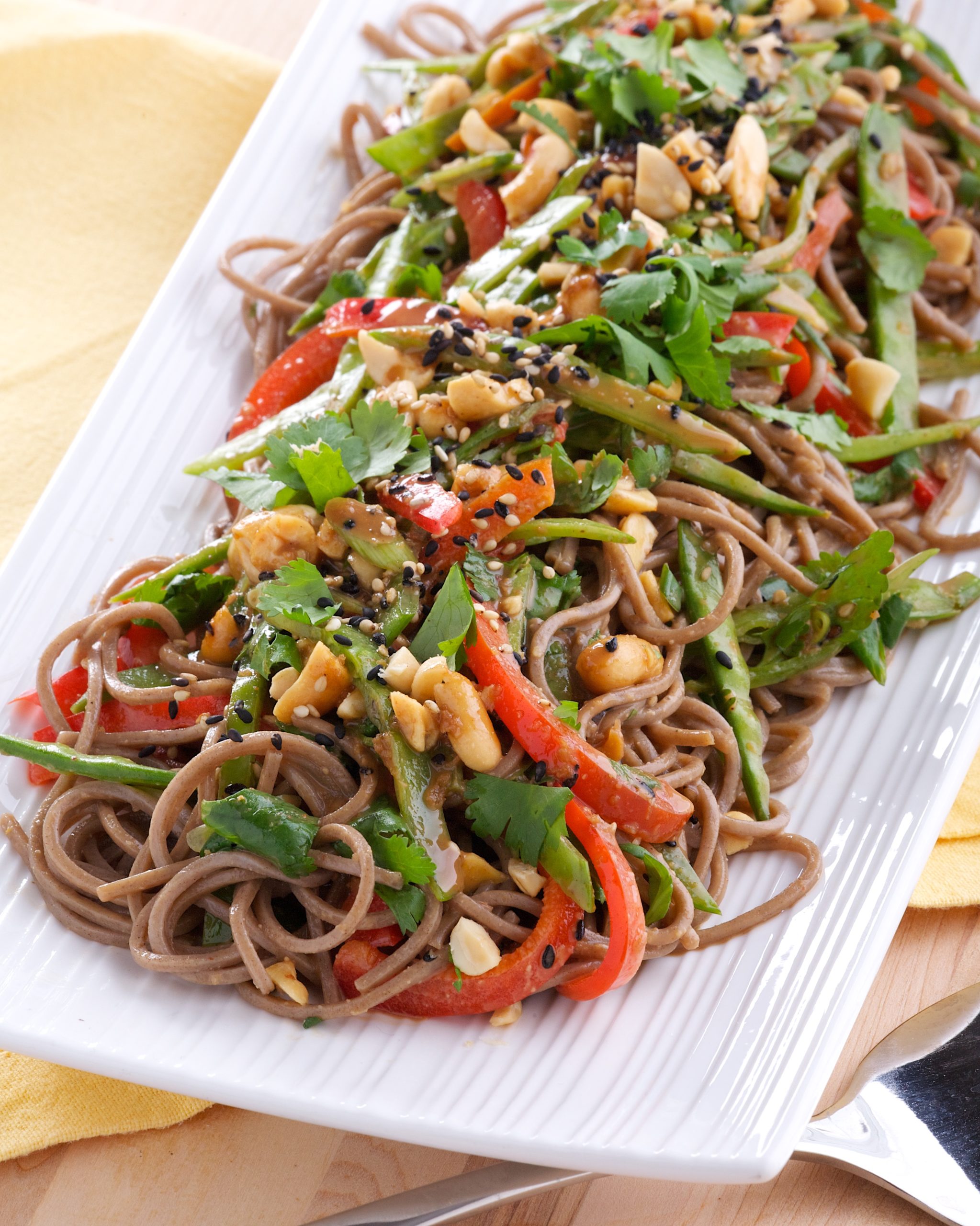 Asian Soba Noodle Salad with Coconut Ginger Dressing Rose Reisman