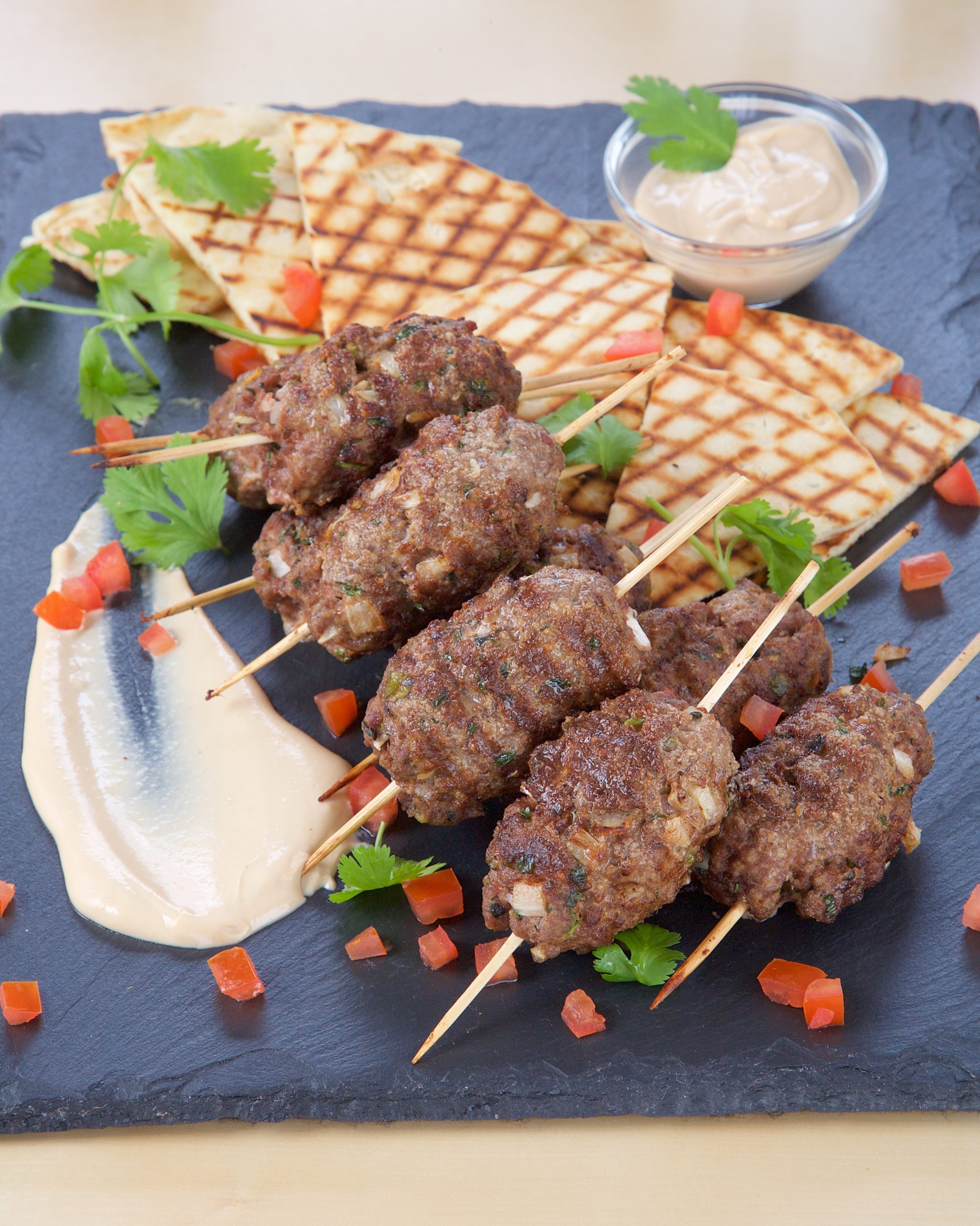 Beef Kofta with Tahini Sauce Rose Reisman