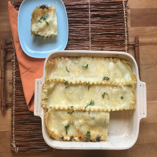 Mushroom and Cheese Lasagna